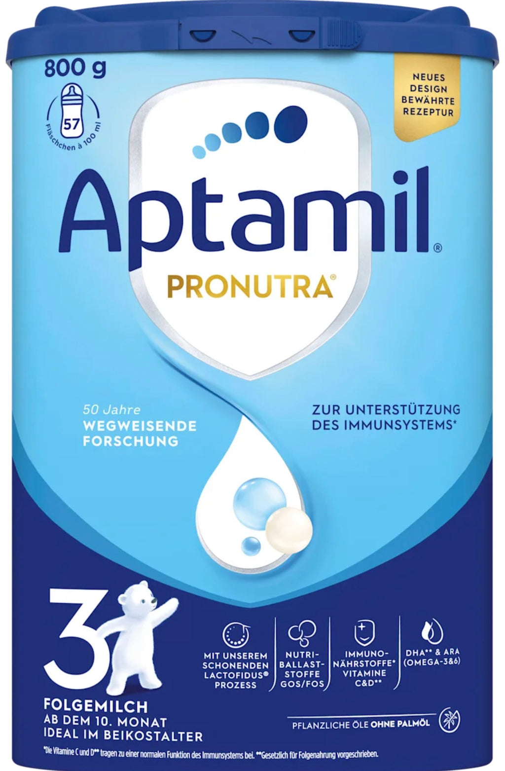 Aptamil 3 Folgemilch (ab 10 Monaten) – Deutsche Original-Babynahrung 800 g