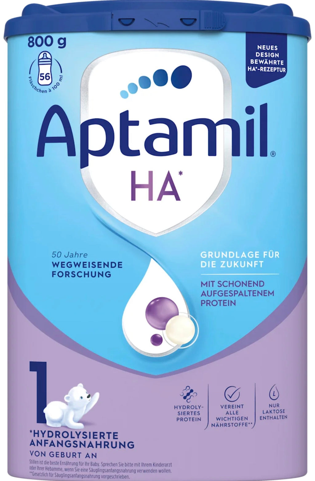 Aptamil 1 Anfangsmilch (ab Geburt) – Deutsche Original-Babynahrung 800 g